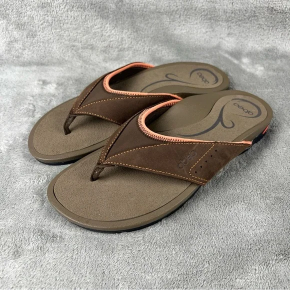 Abeo Shoes Abeo Bio Balboa Sandal Womens Size 75 Brown